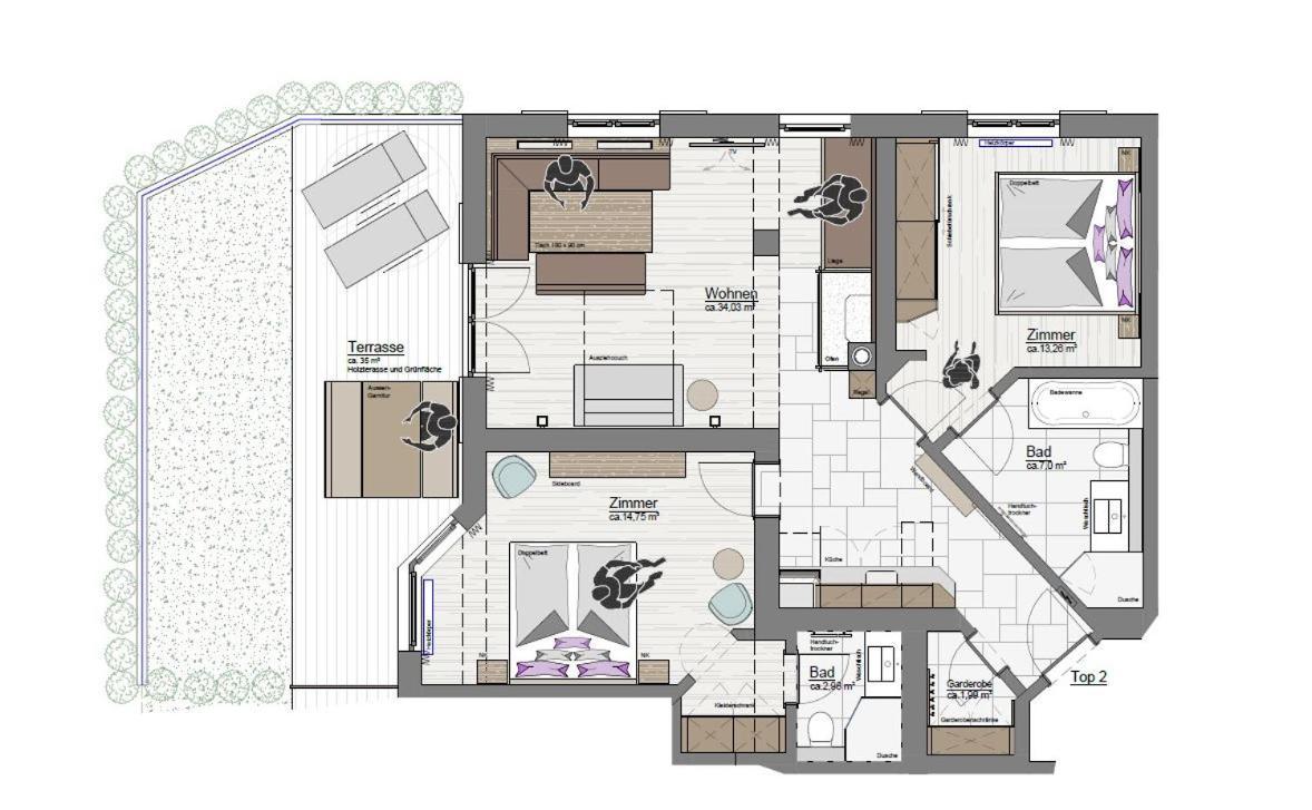 Mocking Ferienappartements Kitzbühel Eksteriør bilde